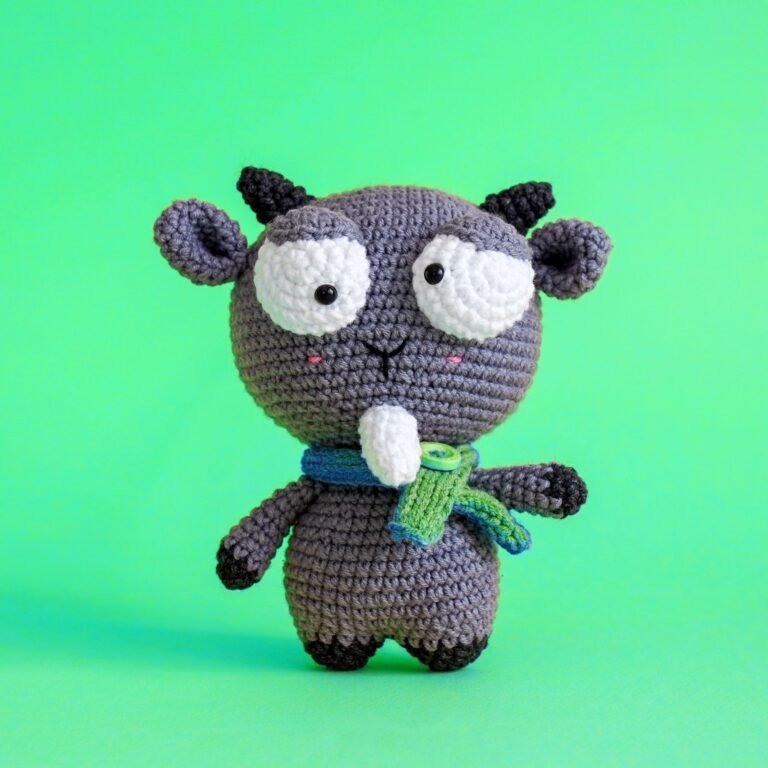 JOKER THE GOAT  Crochet Animals Pattern With Step-by-Step Instructions