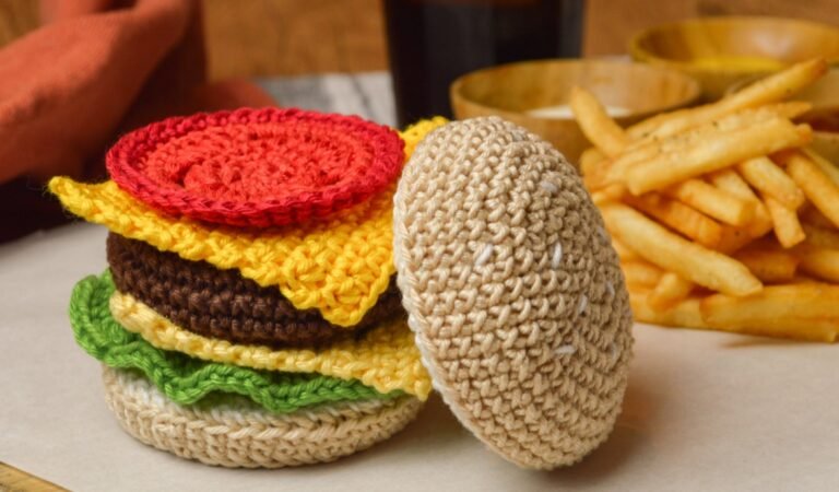 FREE PATTERN Big Mac Hamburger Amigurumi