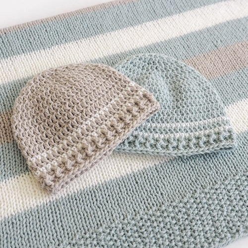 Crochet Striped Hat for Babies FREE PATTERN