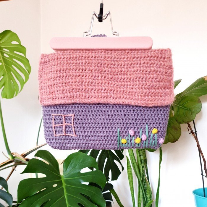 Crochet House Backpack FREE PATTERN