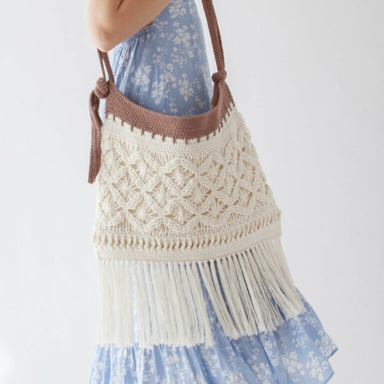 FREE PATTERN Bag with Embossed Details to Crochet