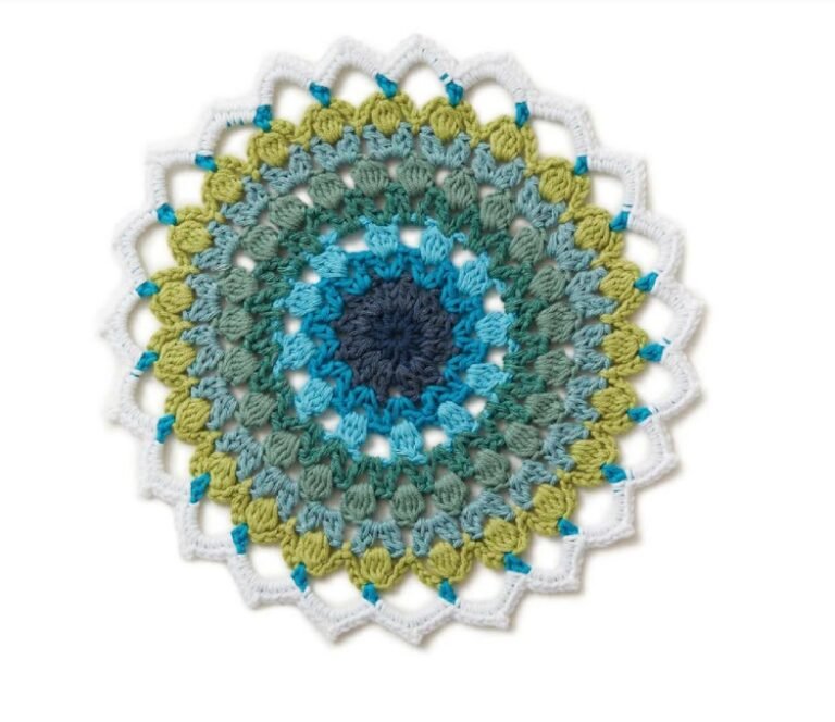 FREE PATTERN Crochet Fish Eye Mandala