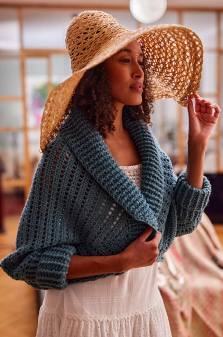 Crochet Top Style Cardigan FREE PATTERN