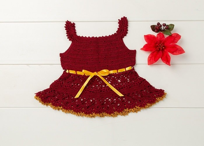 FREE PATTERN Crochet Newborn Dress