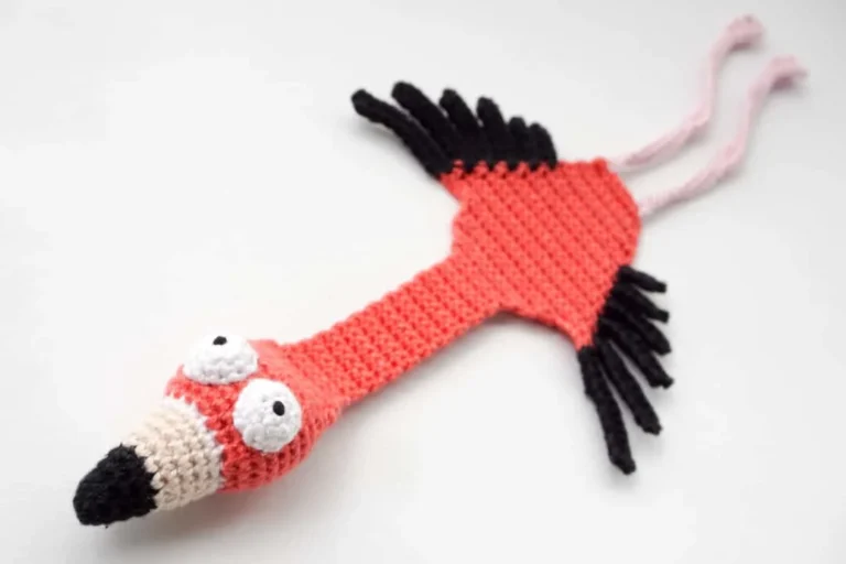 Amigurumi Flamingo Bookmark Crochet Pattern