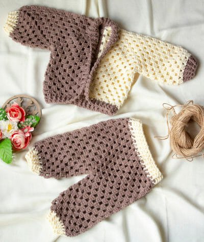 FREE PATTERN Granny Knitted Outfit for Baby