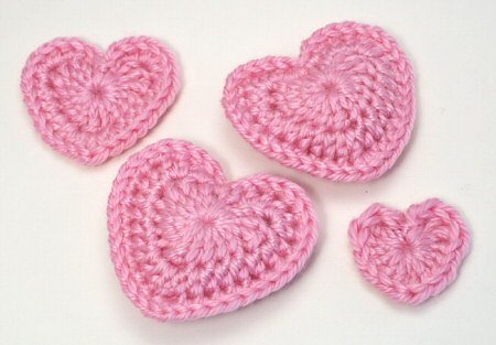 FREE PATTERN Row Crochet Heart Applique