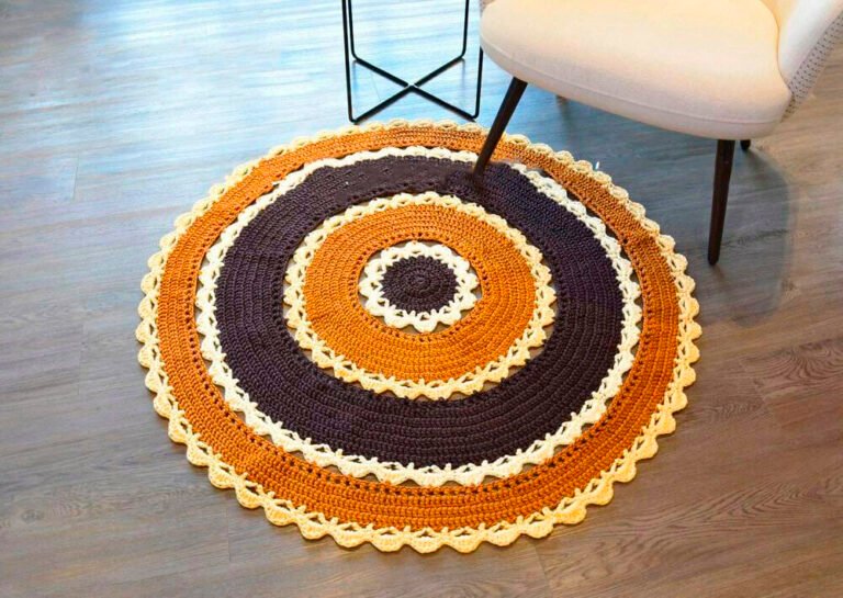 FREE PATTERN Beautiful Crochet Mandala Rug