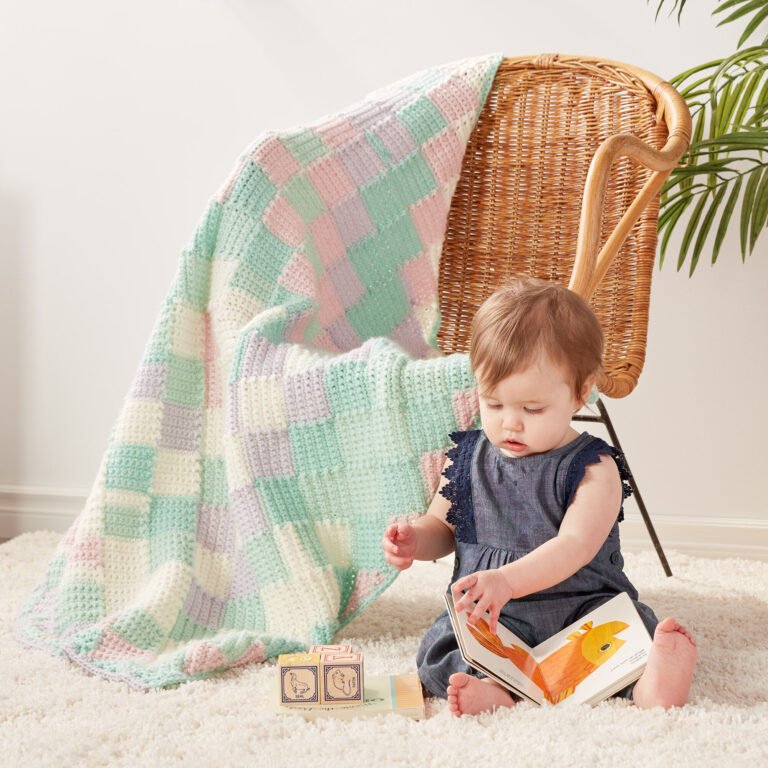 FREE PATTERN Color Board Blanket for Babies