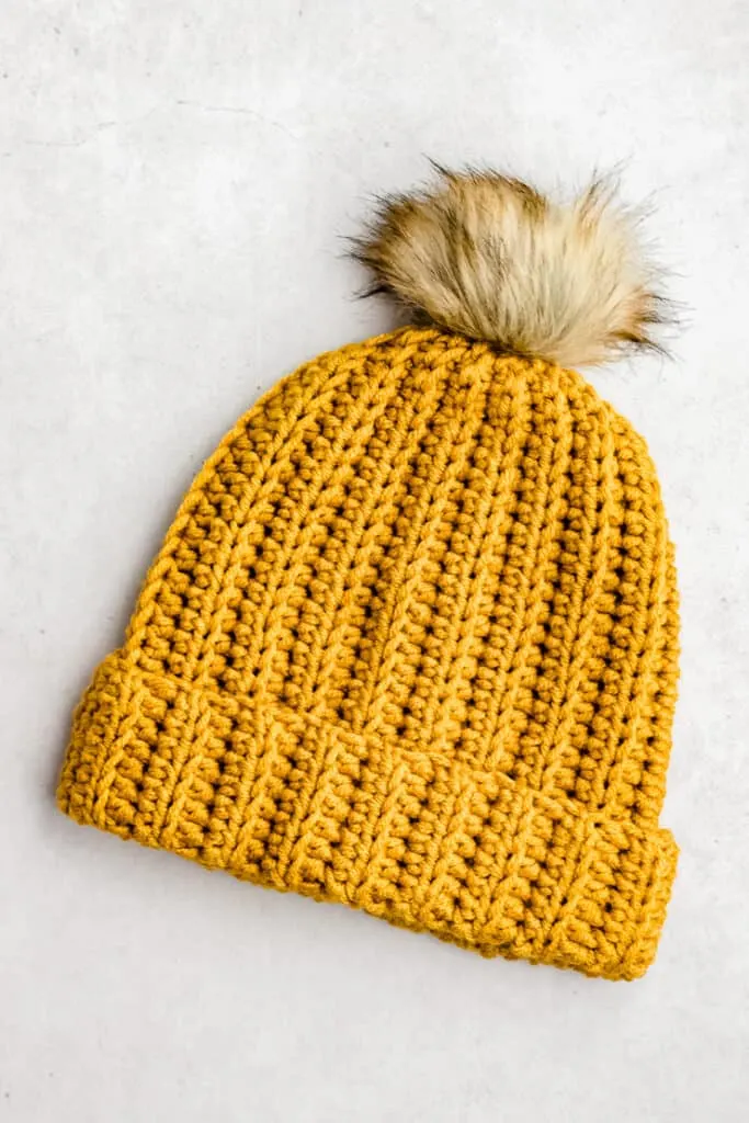 FREE PATTERN Crochet Winter Pompom Hat