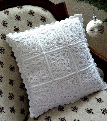 FREE PATTERN Elegant Almohadon in Crochet para Estilo Vintage