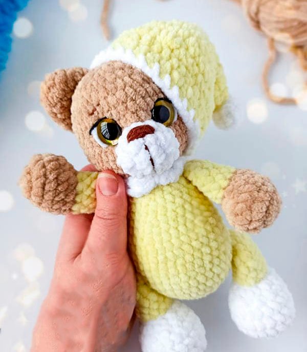 FREE PATTERN Bear in Pajamas Amigurumi