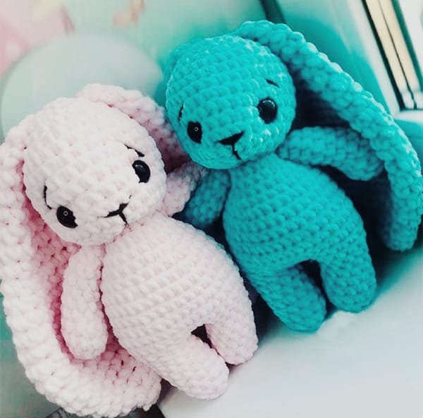 FREE PATTERN Plush Baby Rabbit Amigurumi step by step in Spanish