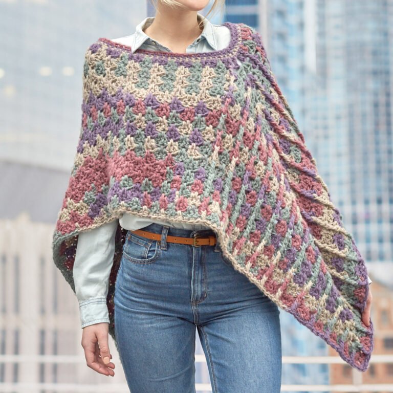 FREE PATTERN Crochet Autumn Wind Poncho