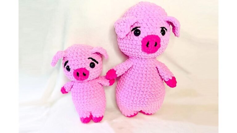 FREE PATTERN Plush Mama Pig Amigurumi step by step