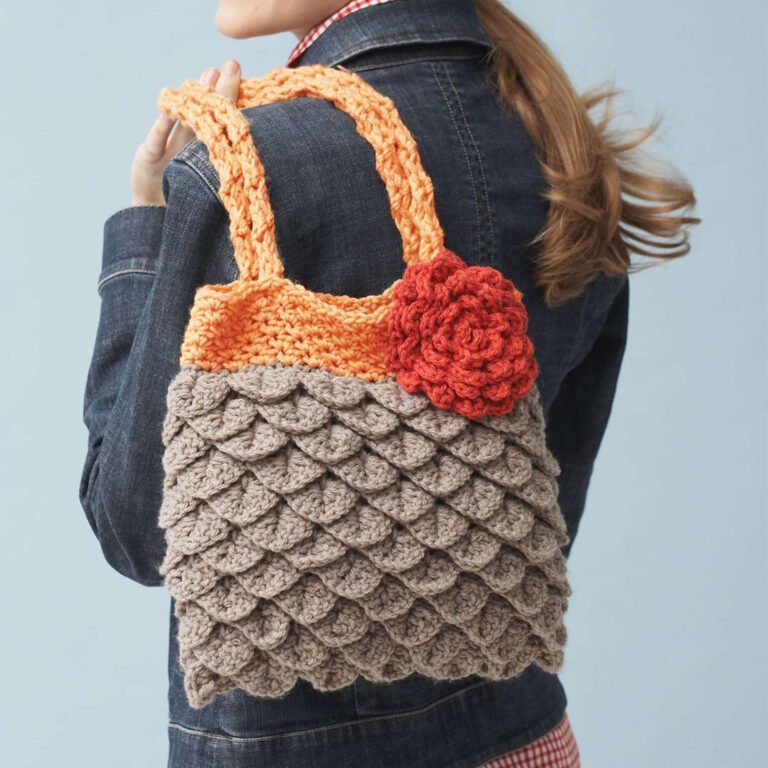 Crochet Mermaid Scales Bag FREE PATTERN