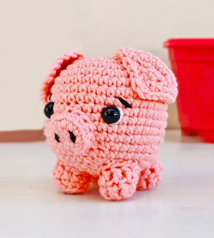 Pig Keychain Amigurumi FREE PATTERN