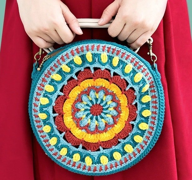 Mandala Iris Bag in Crochet FREE PATTERN