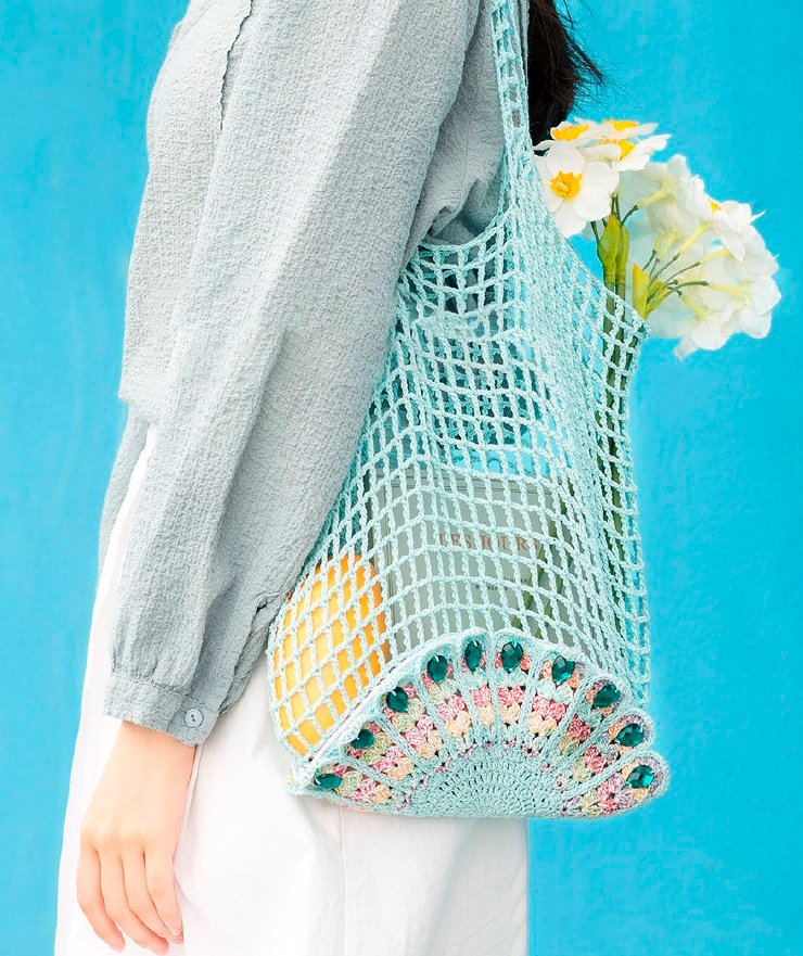 Crochet Peacock Bag FREE PATTERN