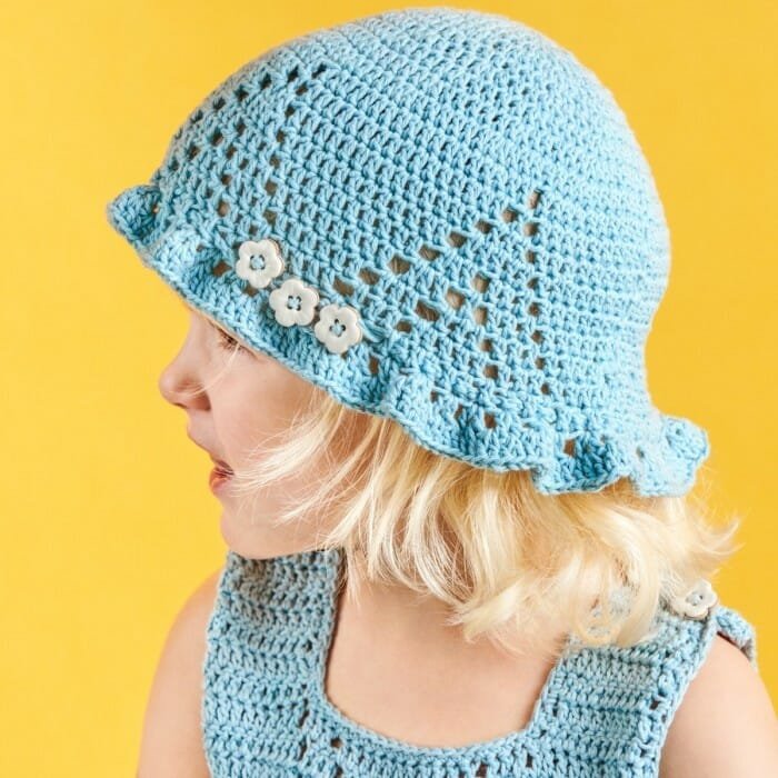 Children’s Sky Crochet Hat FREE PATTERN