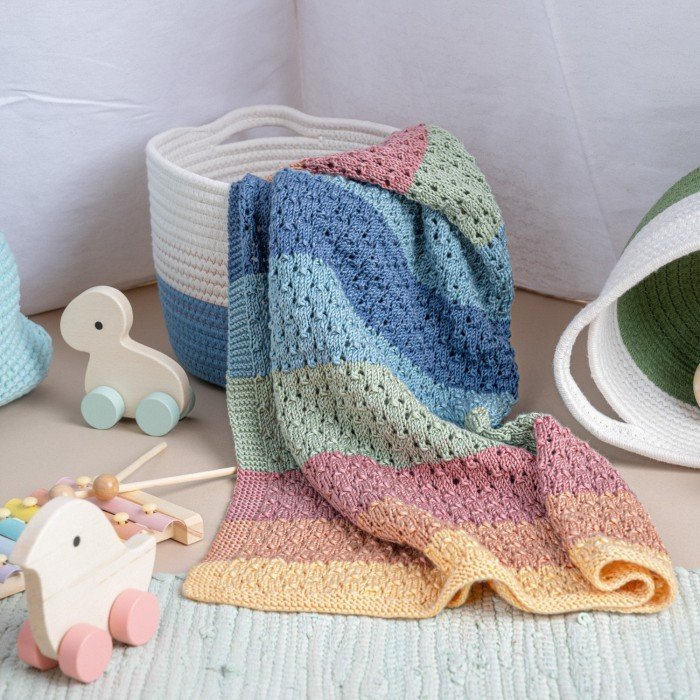 Polychrome for Baby to Crochet FREE PATTERN Blanket