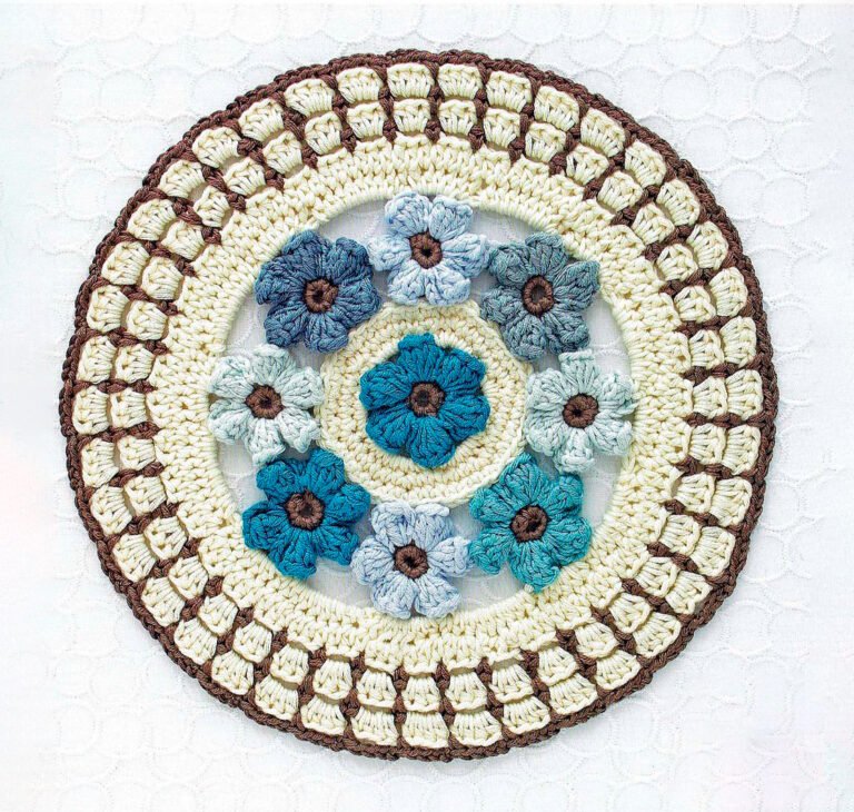 Mandala Wild Flowers in Crochet FREE PATTERN