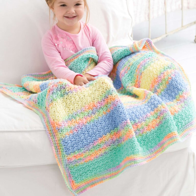 FREE PATTERN Colorful Dreams Blanket for Babies in Crochet