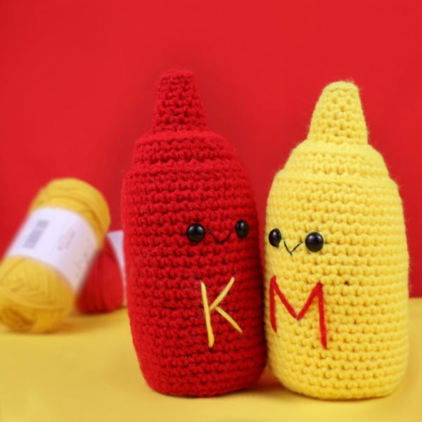 Ketchup and Mustard Amigurumi FREE PATTERN