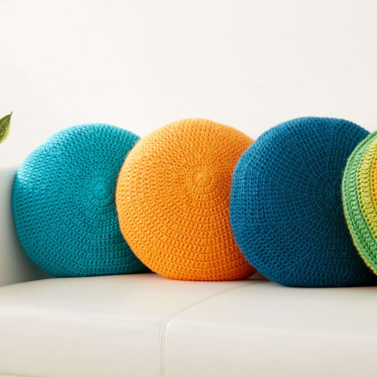 Crochet Circular Pop Cushion FREE PATTERN