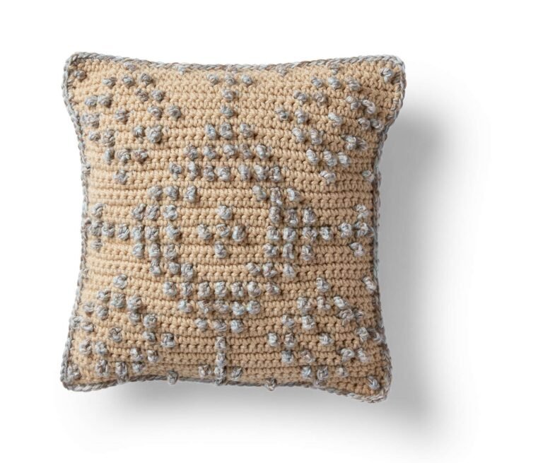 Crochet Textured Diamond Cushion FREE PATTERN