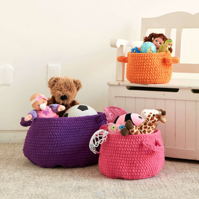 Crochet Toy Organizer Basket