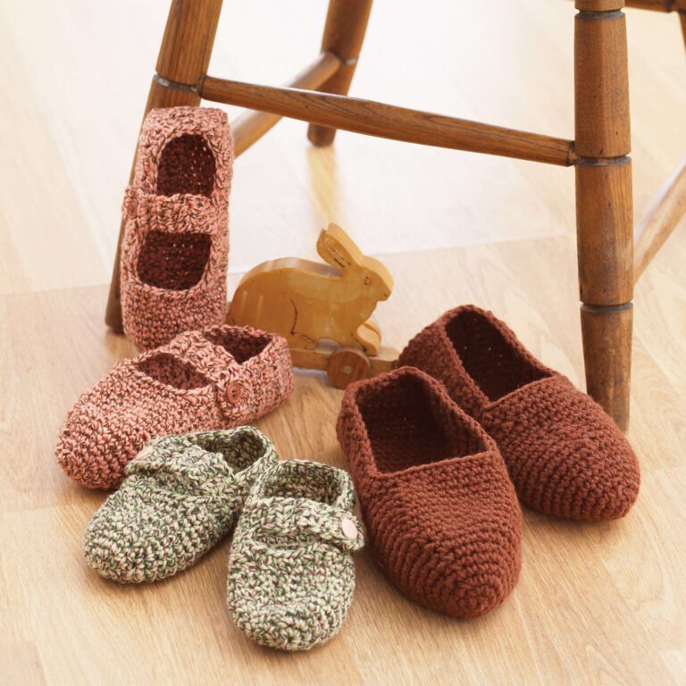 FREE PATTERN Crochet Family Slippers