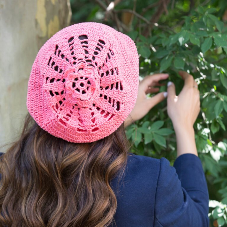 FREE PATTERN Crochet Floral Motif Hat