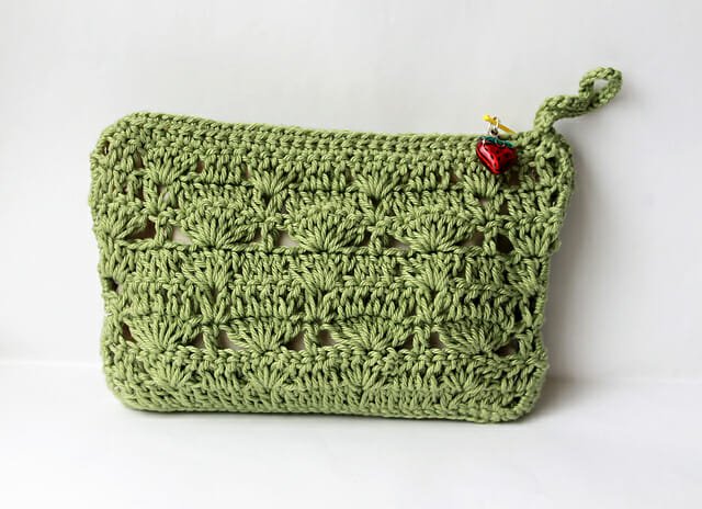 Crochet Mint Flower Purse FREE PATTERN