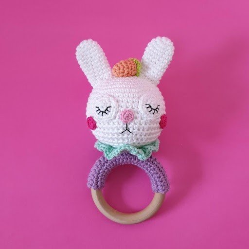 FREE PATTERN Sleepy Rabbit Amigurumi Rattle