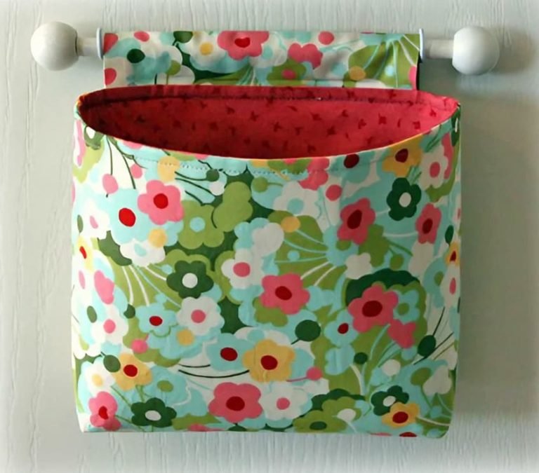 Hanging Fabric Baskets Or Pockets Tutorial