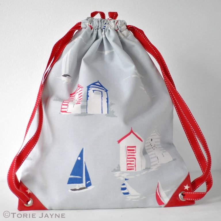 Waterproof Lined Drawstring Backpack Tutorial