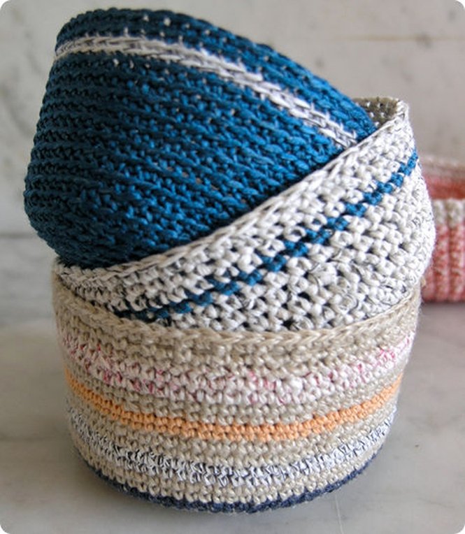 Mini Crochet Basket Pattern