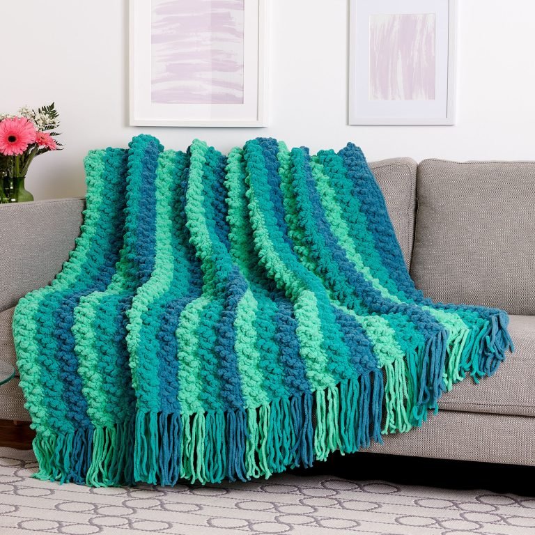 Crochet Marine Current Blanket FREE PATTERN